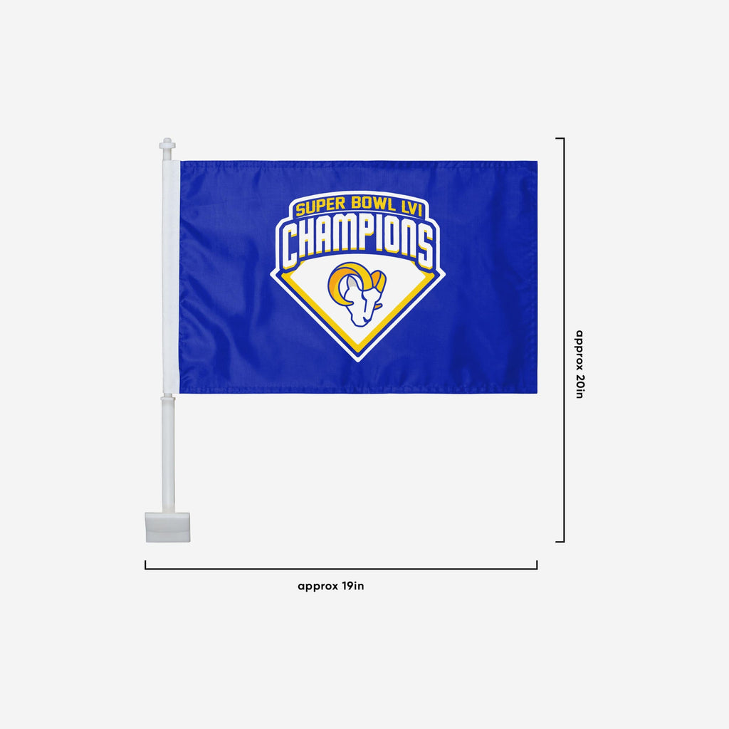 Los Angeles Rams NFL Super Bowl LVI Champions Vertical Flag