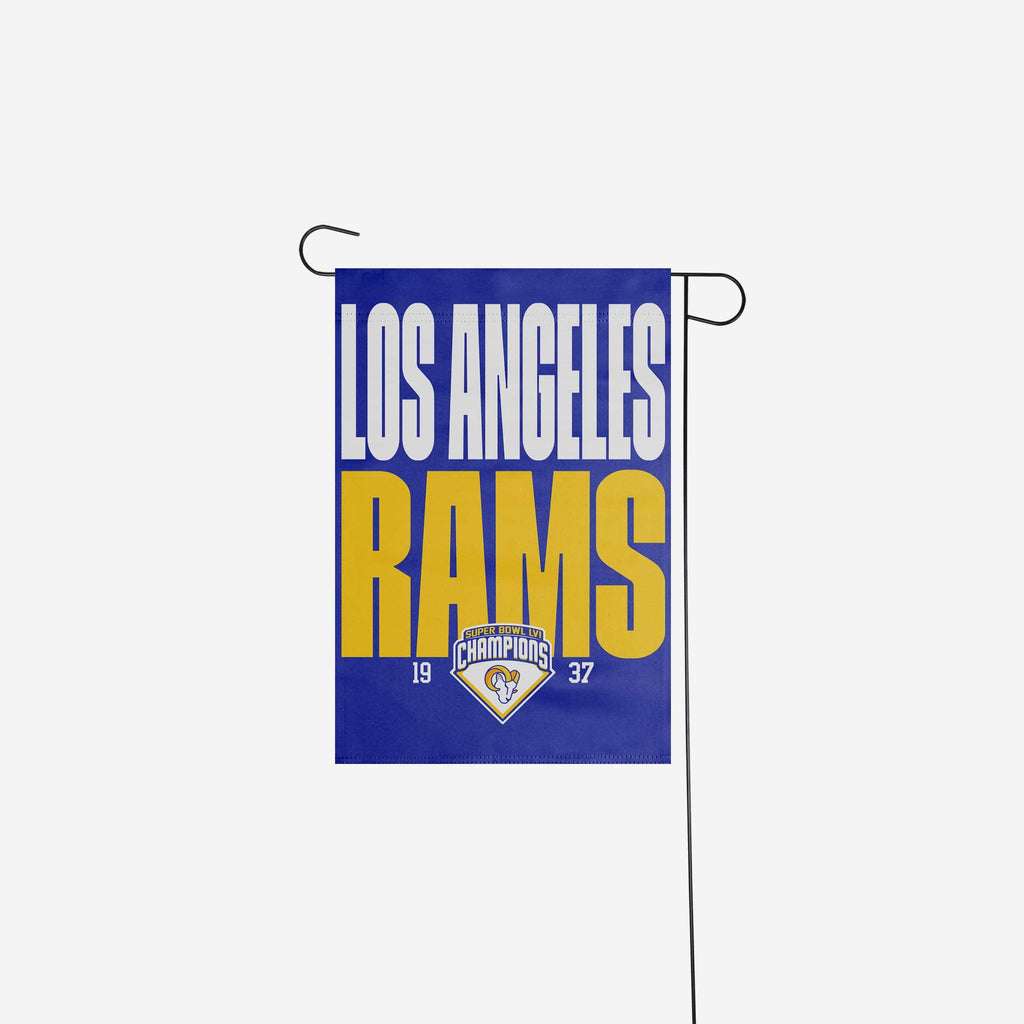 Los Angeles Rams Super Bowl LVI Champions Vertical Flag FOCO