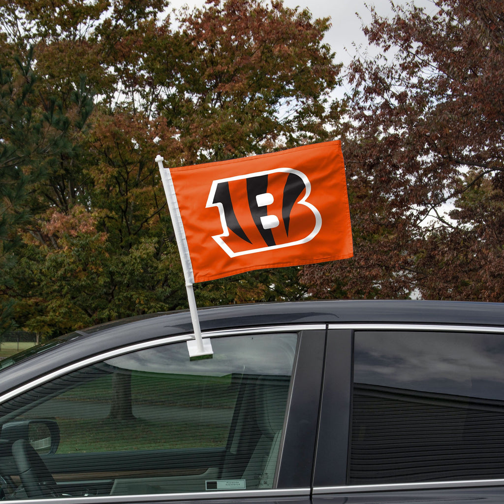 : FOCO Cincinnati Bengals NFL 2 Pack White Stripe Car Flag :  Sports & Outdoors