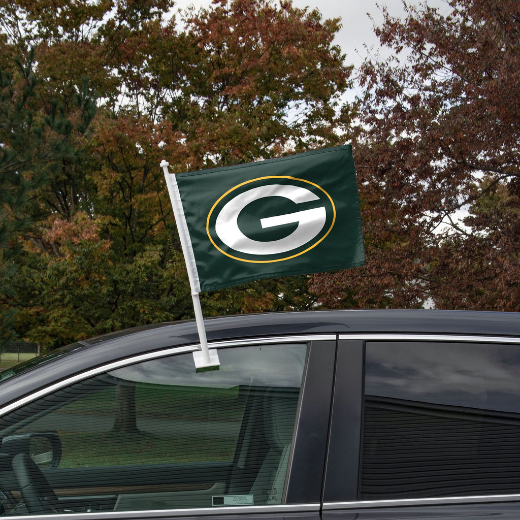 Green Bay Packers Ombre Car Flag