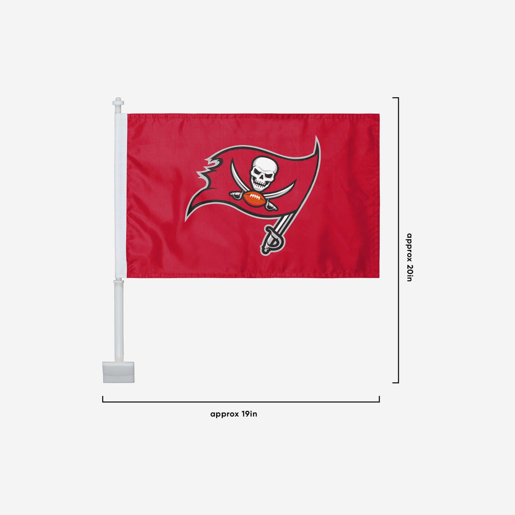 Tampa Bay Buccaneers 2 Pack Solid Car Flag FOCO