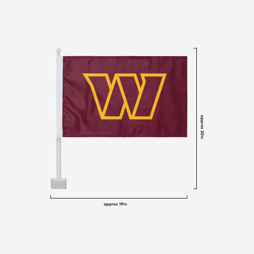 Washington Commanders 2 Pack Solid Car Flag FOCO