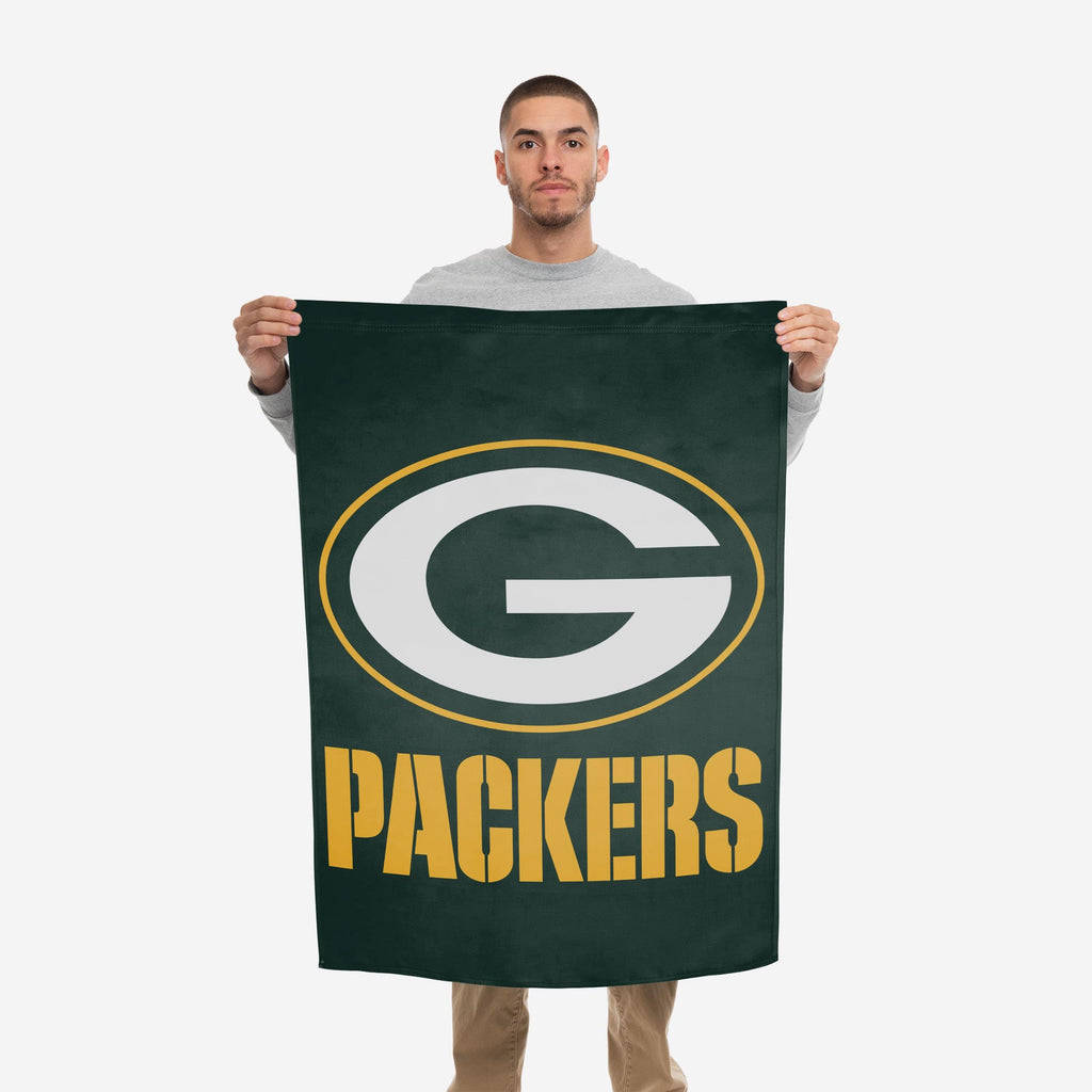 FOCO Green Bay Packers NFL Solid Vertical Flag