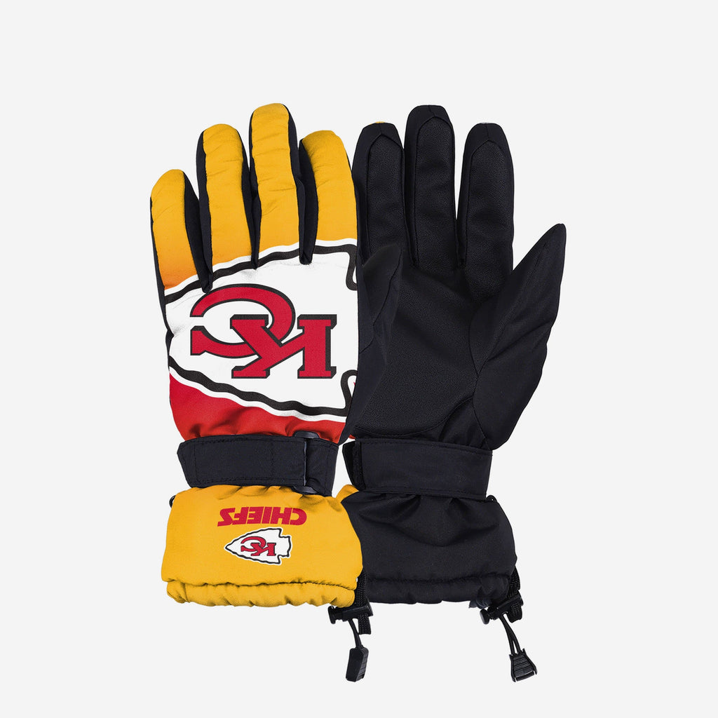 Kansas City Chiefs Gradient Big Logo Insulated Gloves Foco 