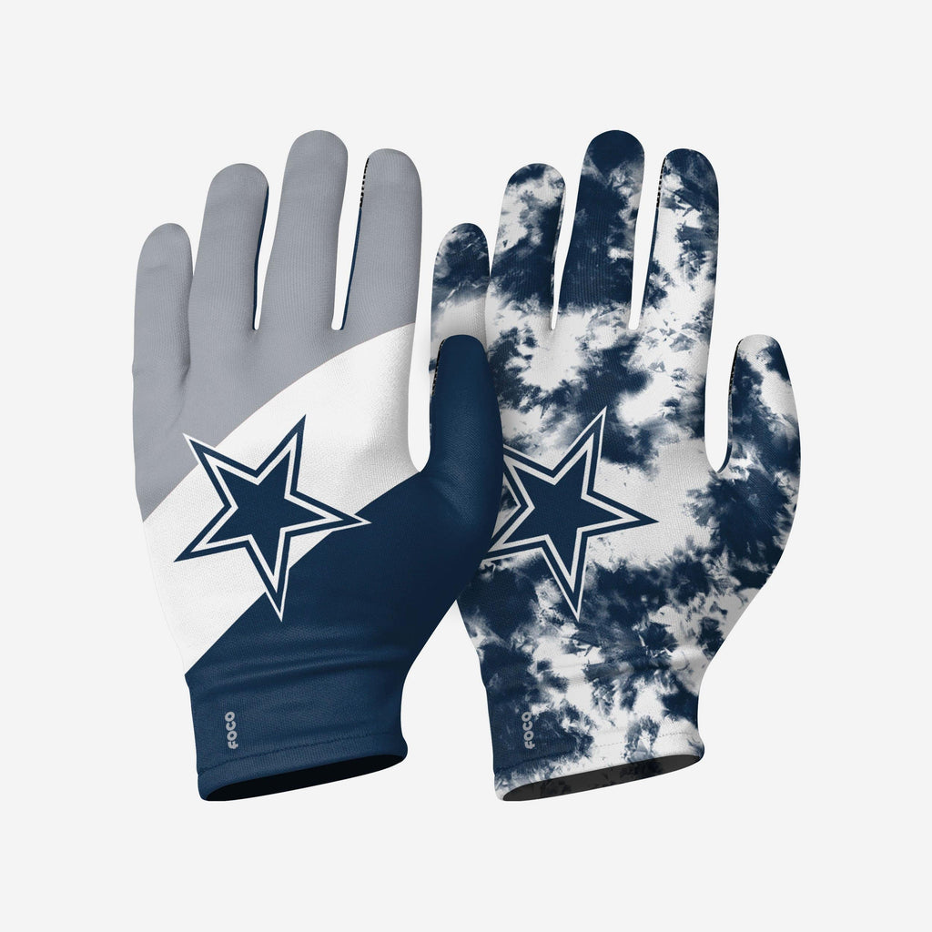 Wincraft Dallas Cowboys Two Tone Youth Size Gloves, Gray, Medium