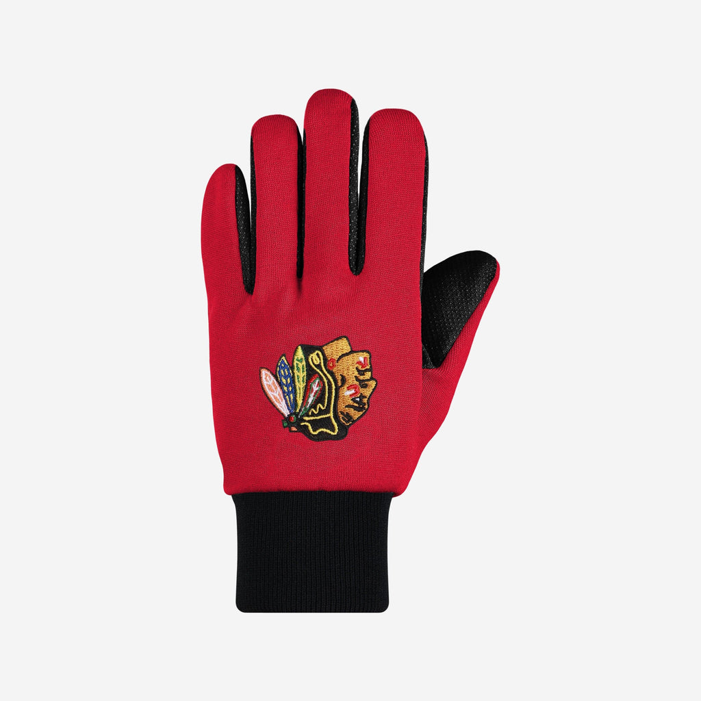 Chicago Blackhawks Colored Palm Utility Gloves FOCO