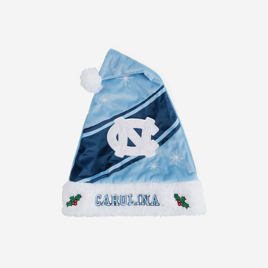 FOCO Carolina Panthers Logo Santa Hat