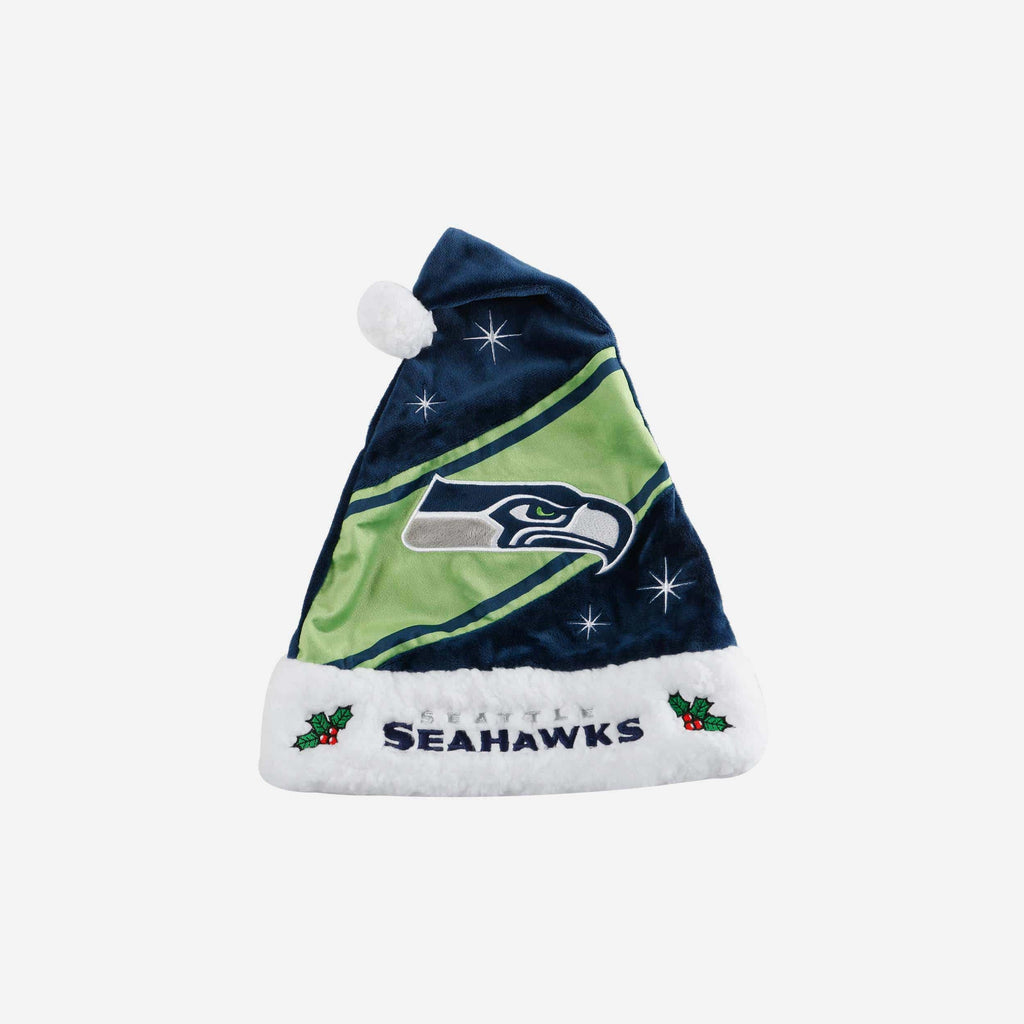 NFL Seattle Seahawks Holiday Christmas Santa Hat |