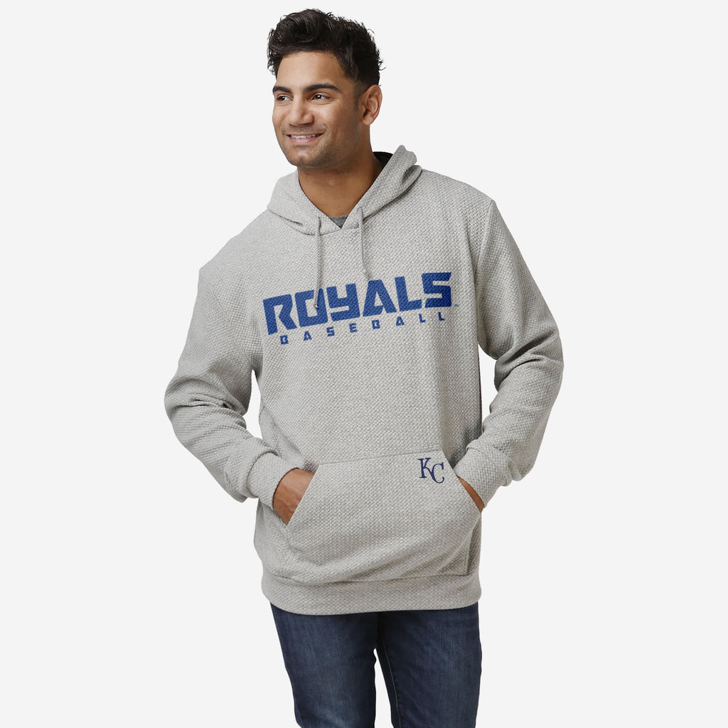 FOCO Kansas City Royals Gray Woven Hoodie, Mens Size: L