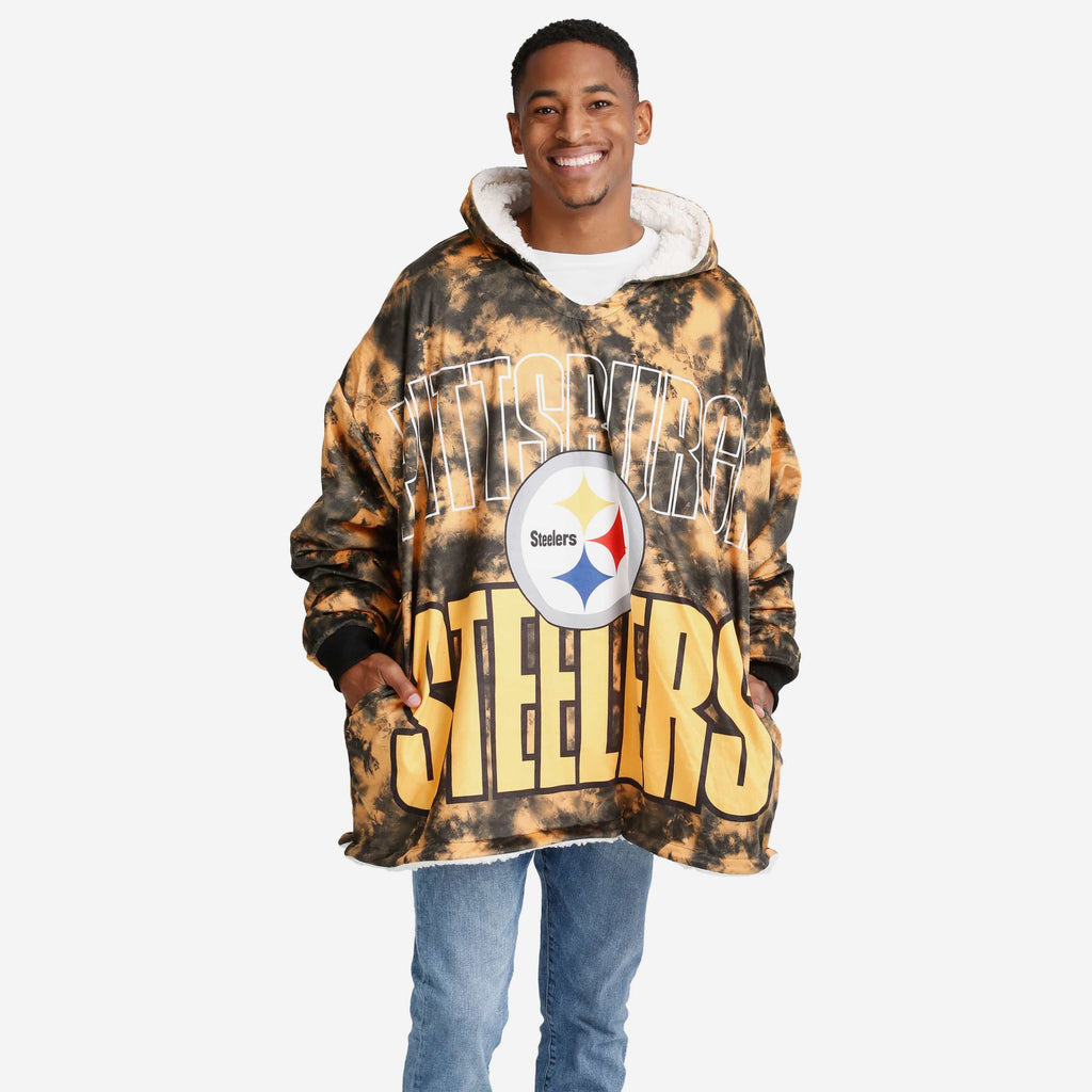 FOCO Pittsburgh Steelers NFL Bold Logo Camo Hoodeez