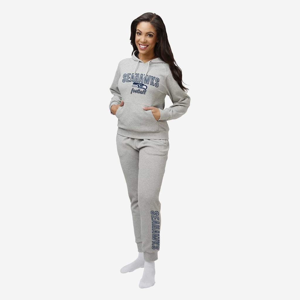 Seattle Seahawks Womens Gray Woven Hoodie