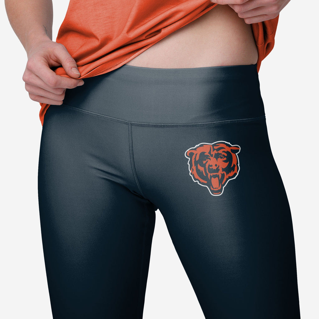 FOCO Chicago Bears NFL Womens Solid Big Wordmark Leggings