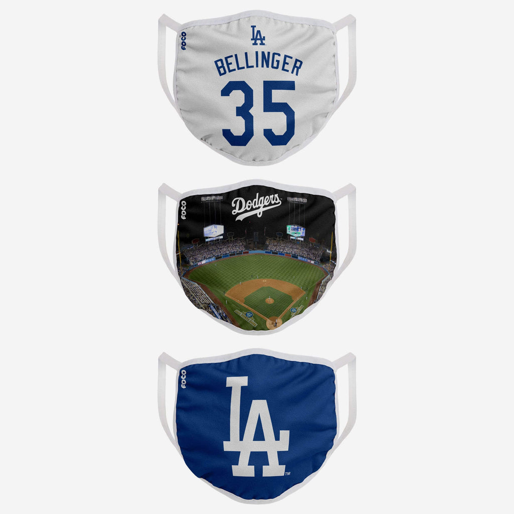 Los Angeles Dodgers Fan Fest 3 Pack Face Cover FOCO