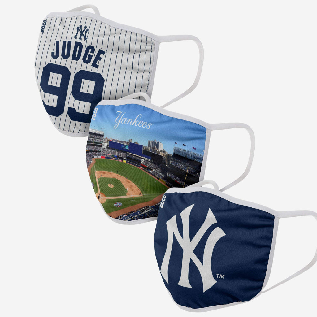 New York Yankees Fan Fest 3 Pack Face Cover FOCO
