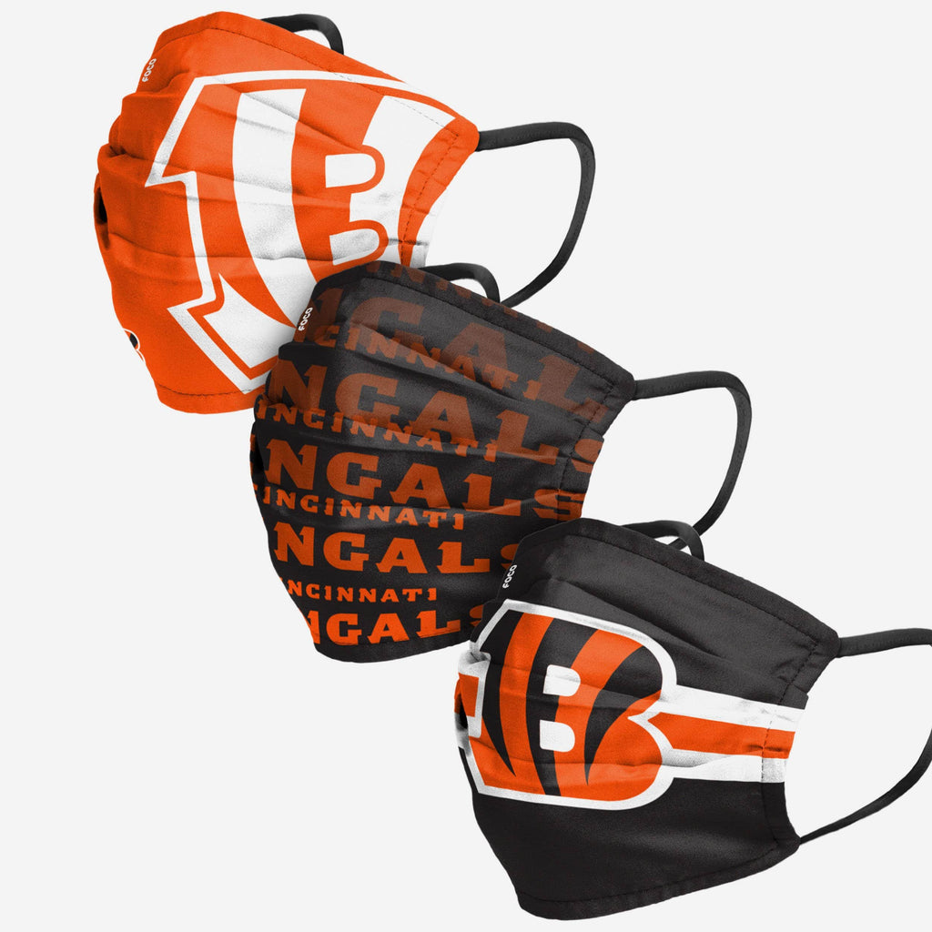 Cincinnati Bengals 3 Pack Face Cover FOCO