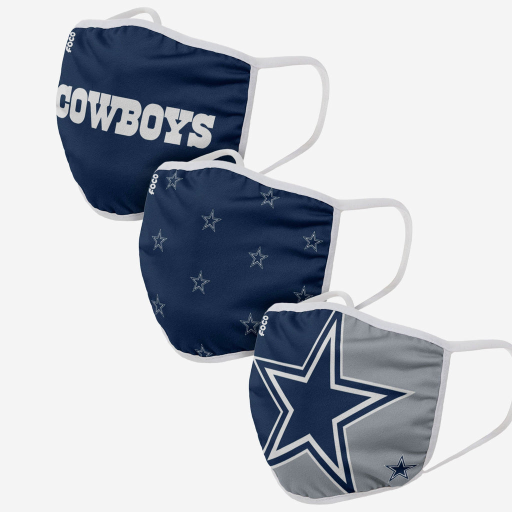 Dallas Cowboys New Era Adult Team Color On-Field Face Covering