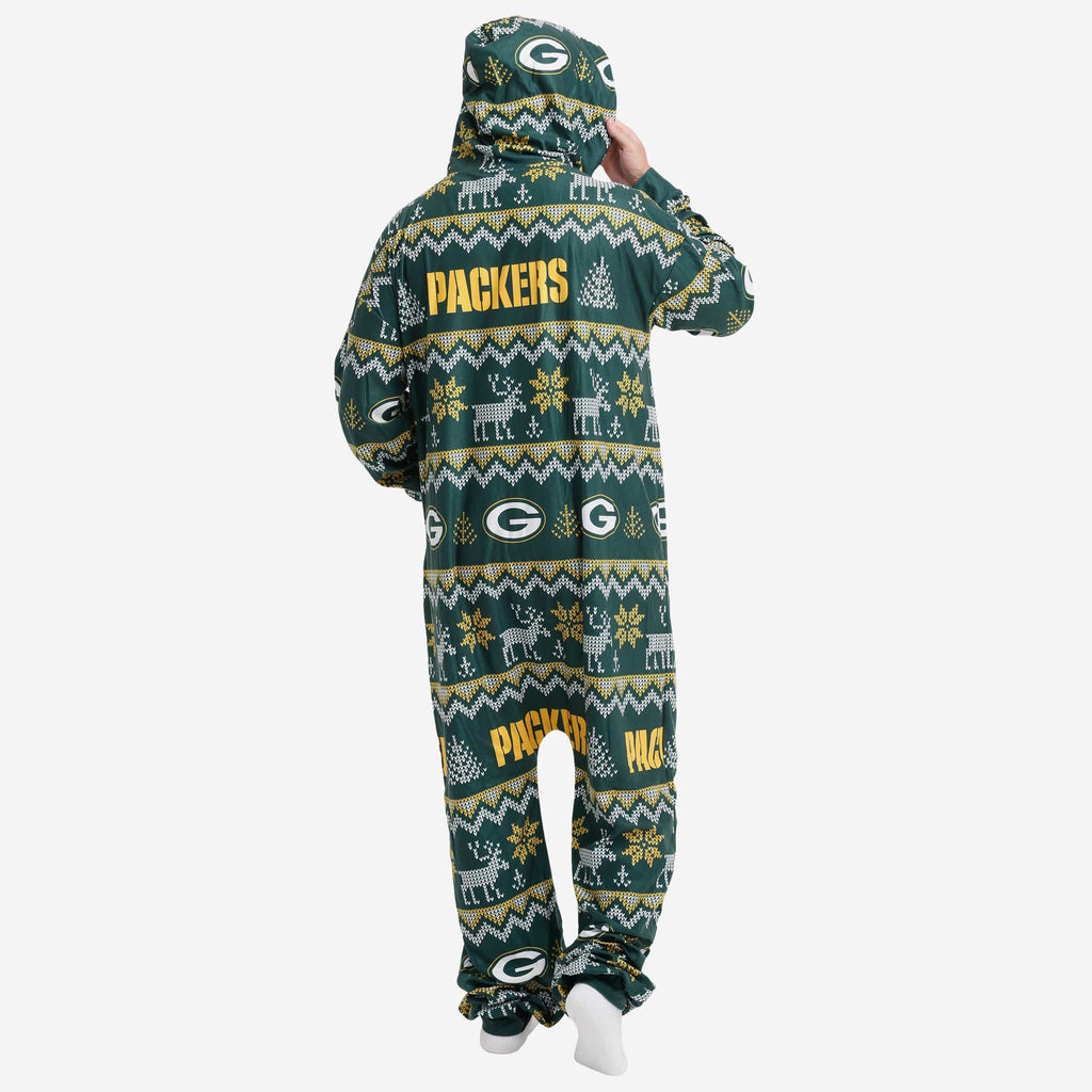 FOCO NFL Green Bay Packers Men's Pajama Shirt and Pants Lounge Set