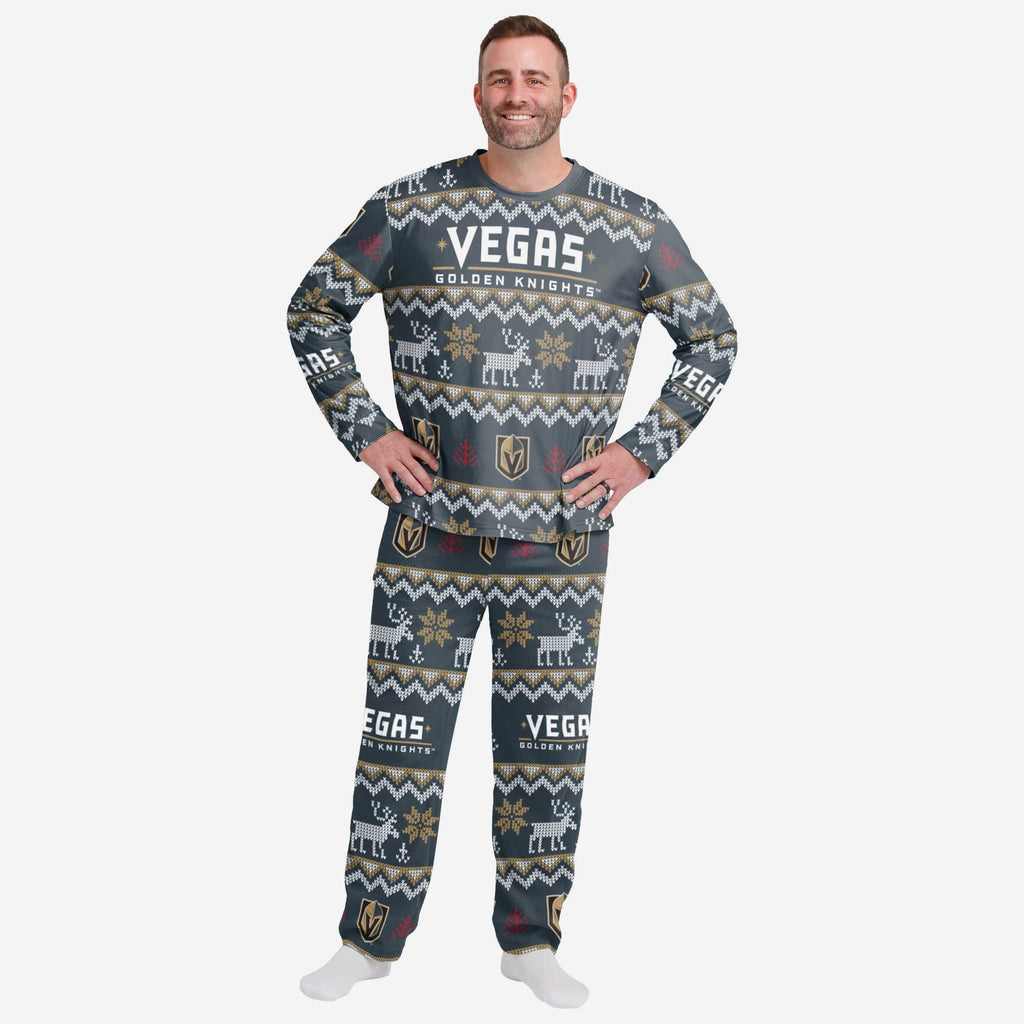 Vegas Golden Knights NHL Family Holiday Pajamas