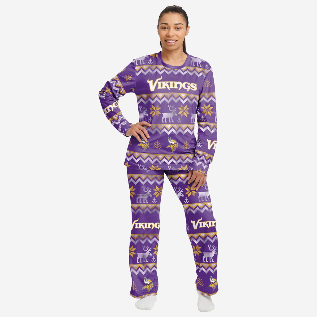 Minnesota Vikings Youth All Over Print Pajamas 21 / S