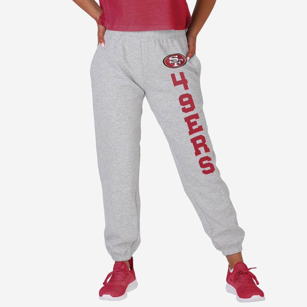 Kansas City Chiefs Womens Big Wordmark Gray Sweatpants FOCO