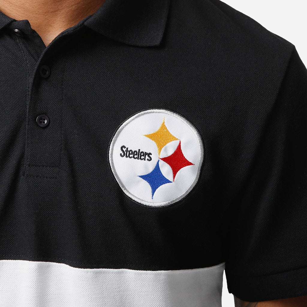 Pittsburgh Steelers NFL Mens Rugby Scrum Polo