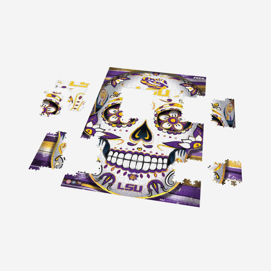 LSU Tigers Sugar Skull 1000 Piece Jigsaw Puzzle PZLZ FOCO