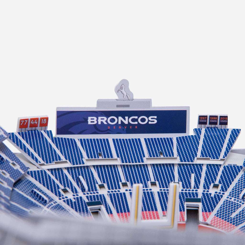 Denver Broncos NFL Mile High 3D BRXLZ Puzzle Stadium Blocks Set