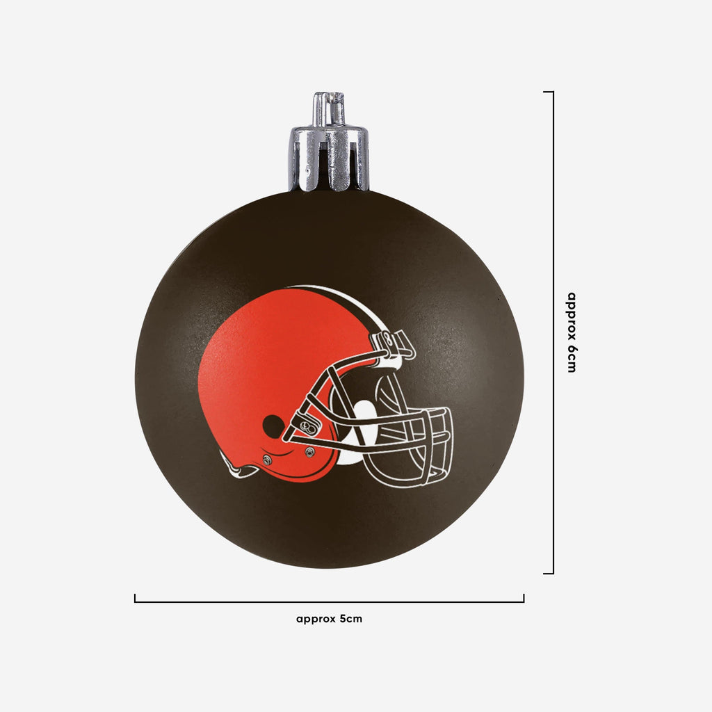 Cleveland Browns 12 Pack Ball Ornament Set