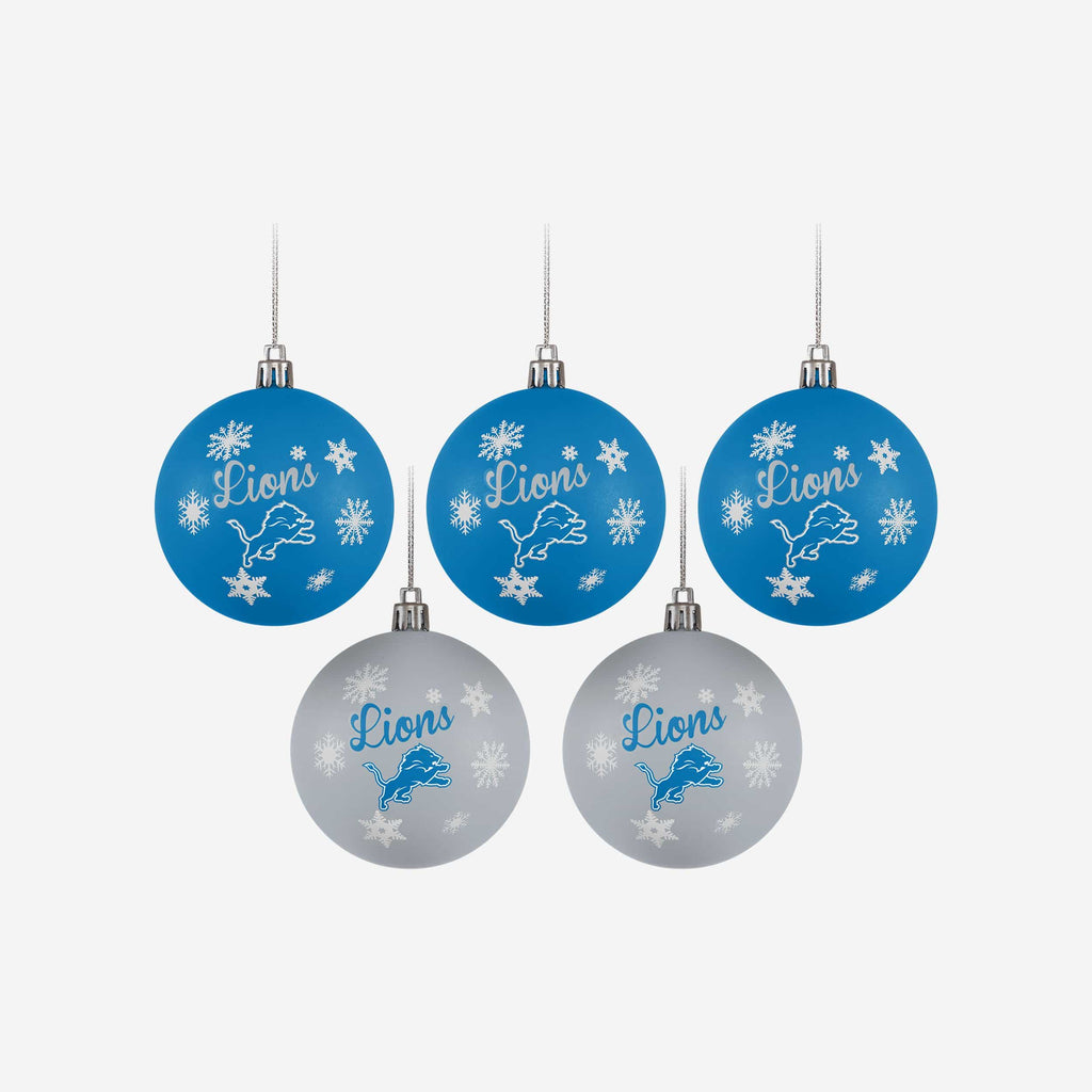 Detroit Lions Christmas Merry Christmas Circle Ornament