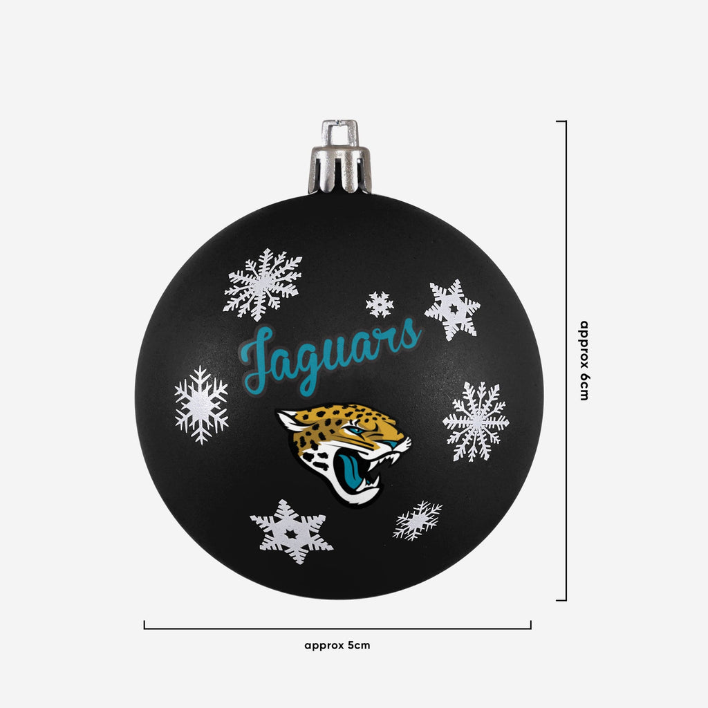 Jacksonville Jaguars 2 Pack Glass Ball Ornament Set FOCO