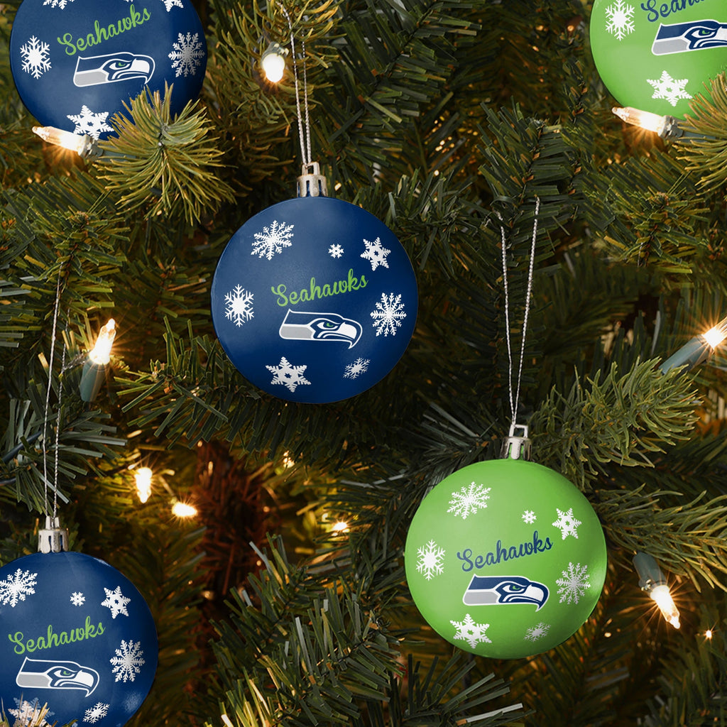 Seattle Seahawks Snowflake Christmas Ornament