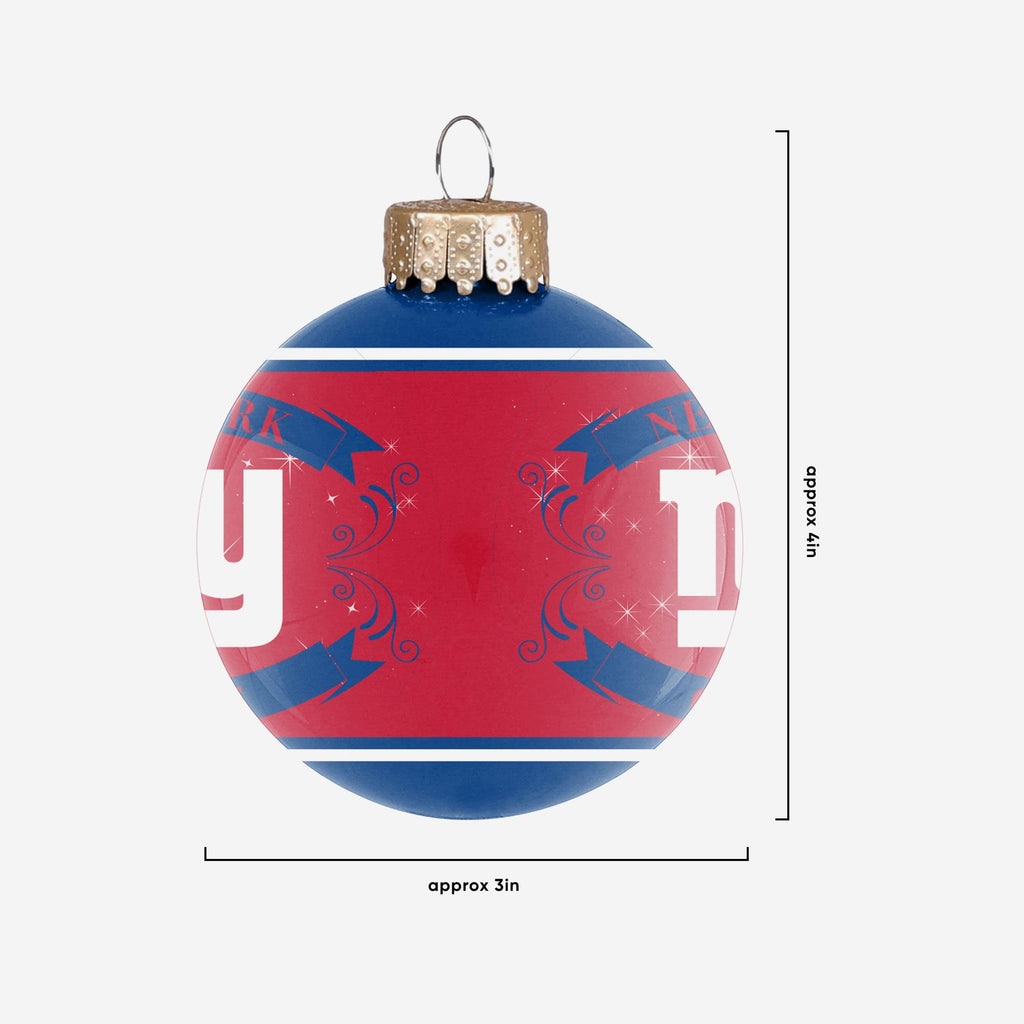 FOCO NFL Glass Ball Ornament - Limited Edition Christmas Ball Ornament -  Show Your Team Spirit with Officially Licensed Fan Gear (Carolina Panthers)