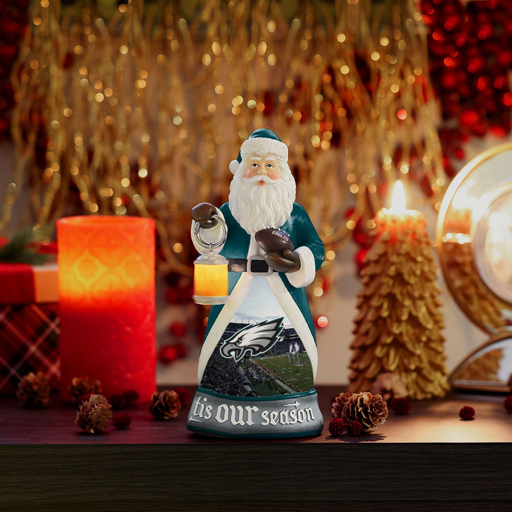 Philadelphia Eagles Talking Santa Tabletop Centerpiece