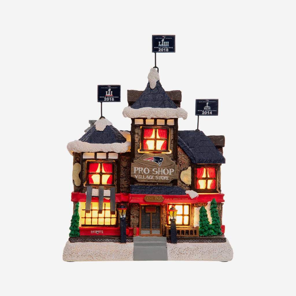 New England Patriots NFL Light Up Resin Team Village