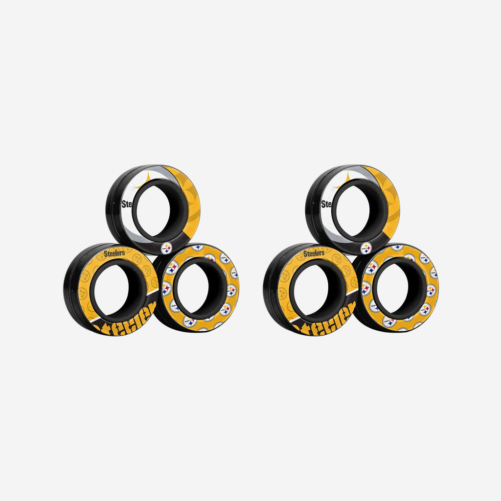 Pittsburgh Steelers 6 Pack Helmet Magnets