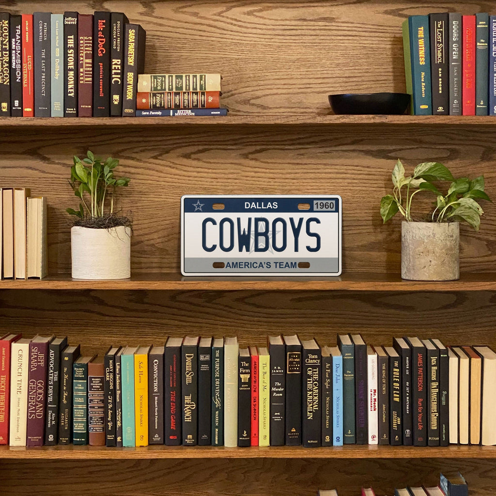 NFL Dallas Cowboys #1 FAN Official Metal Sign License Plate Exclusive