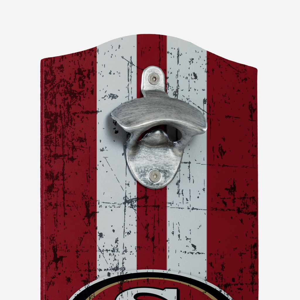 San Francisco 49ers Bottle Opener Cap Catcher Wall Sign FOCO