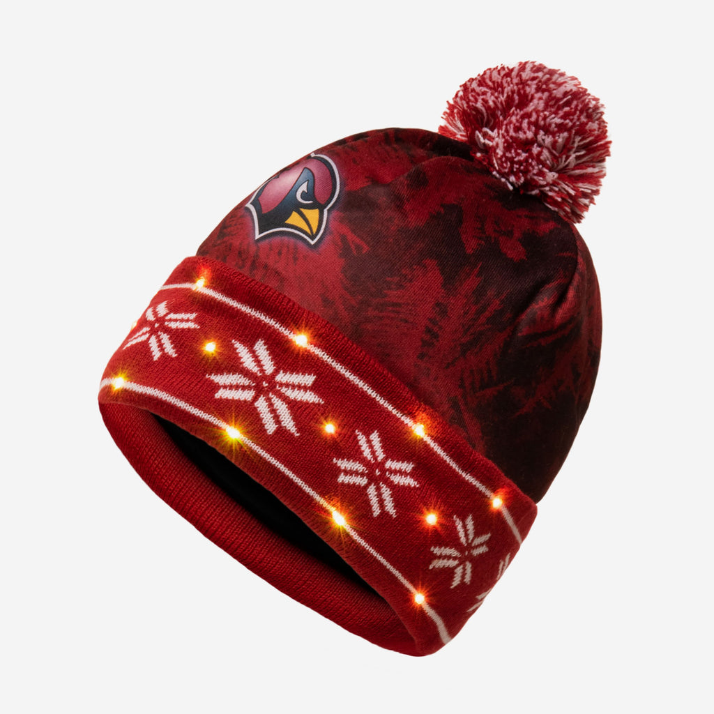 : FOCO Arizona Cardinals NFL Big Logo Light Up Printed Beanie :  Sports & Outdoors