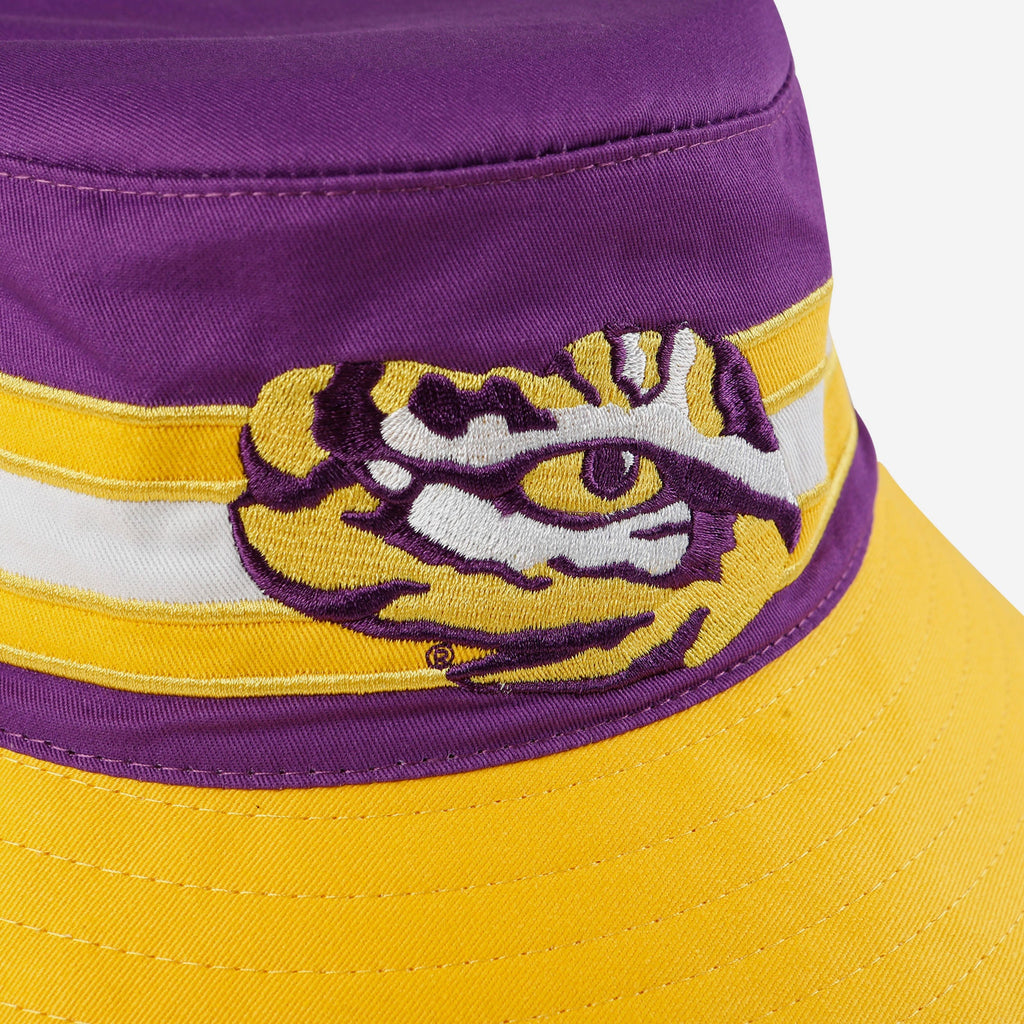 LSU Tiger Striped Beanie - Purple/White exclusive at Tiger Nation