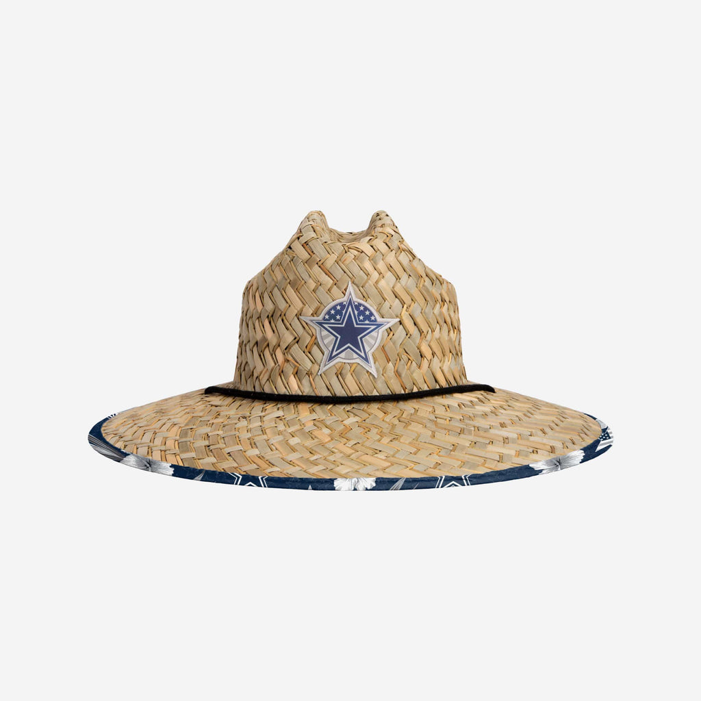 FOCO Dallas Cowboys NFL Floral Printed Straw Hat, Straw