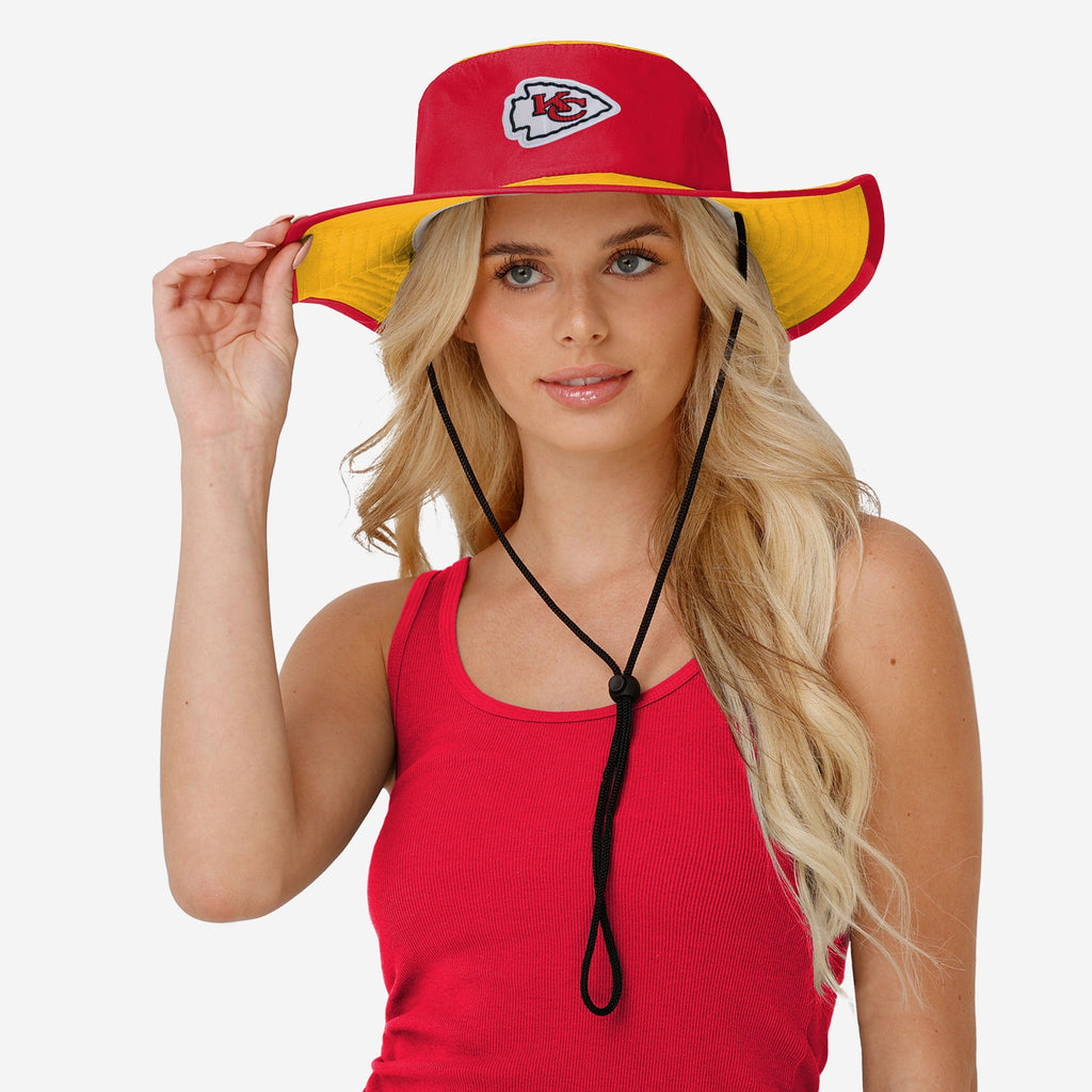 FOCO Kansas City Chiefs NFL Cropped Big Logo Hybrid Boonie Hat