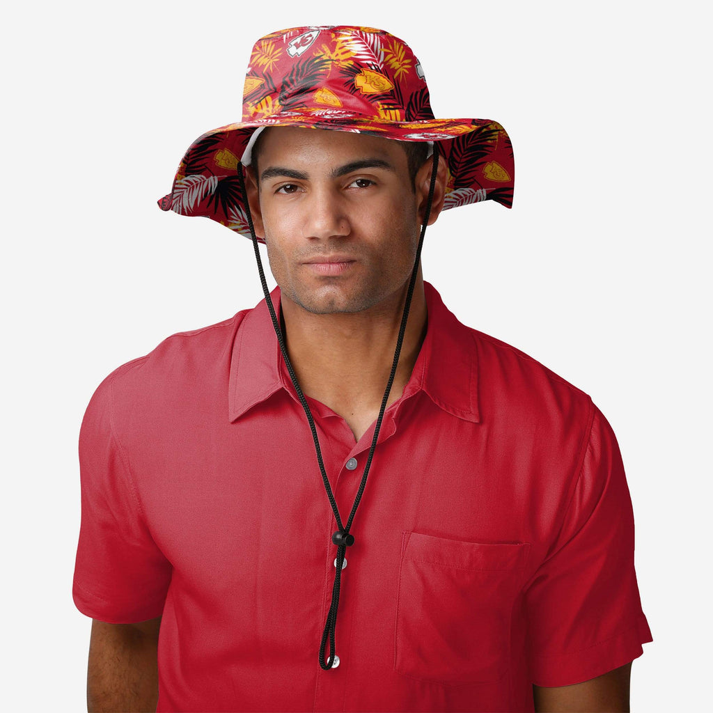 FOCO Kansas City Chiefs NFL Floral Straw Hat