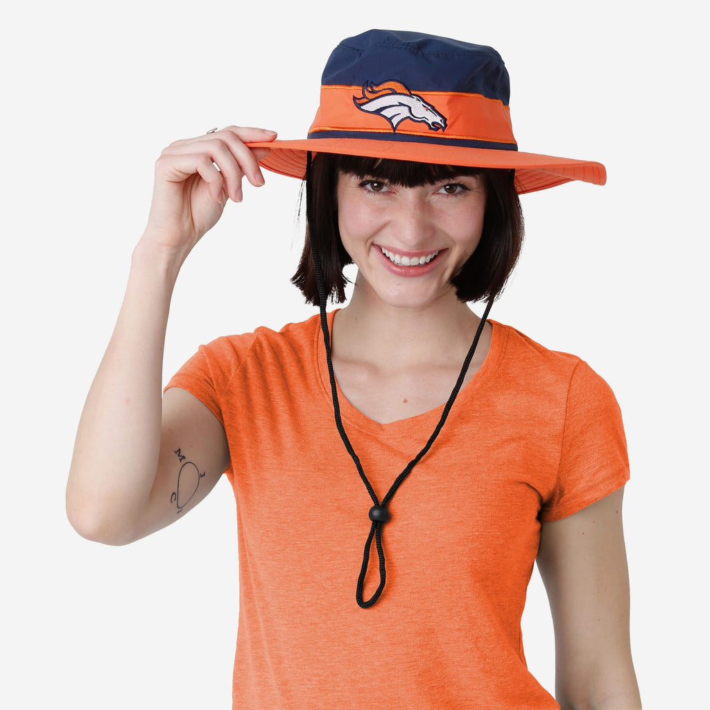 : FOCO Denver Broncos NFL Womens Floral Straw Hat : Sports &  Outdoors