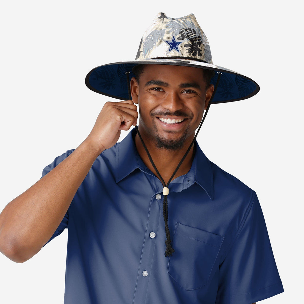 Dallas Cowboys Floral Printed Straw Hat FOCO