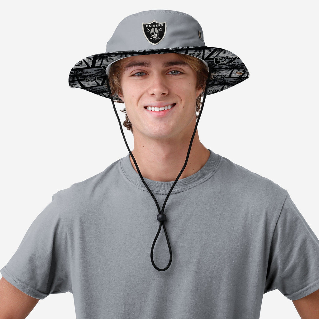 Las Vegas Raiders Big Logo Trapper Hat With Face Cover FOCO