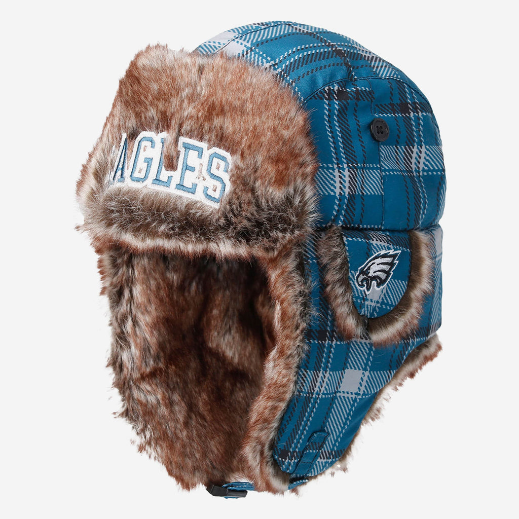 Dallas Cowboys NFL Wordmark Flannel Trapper Hat FOCO