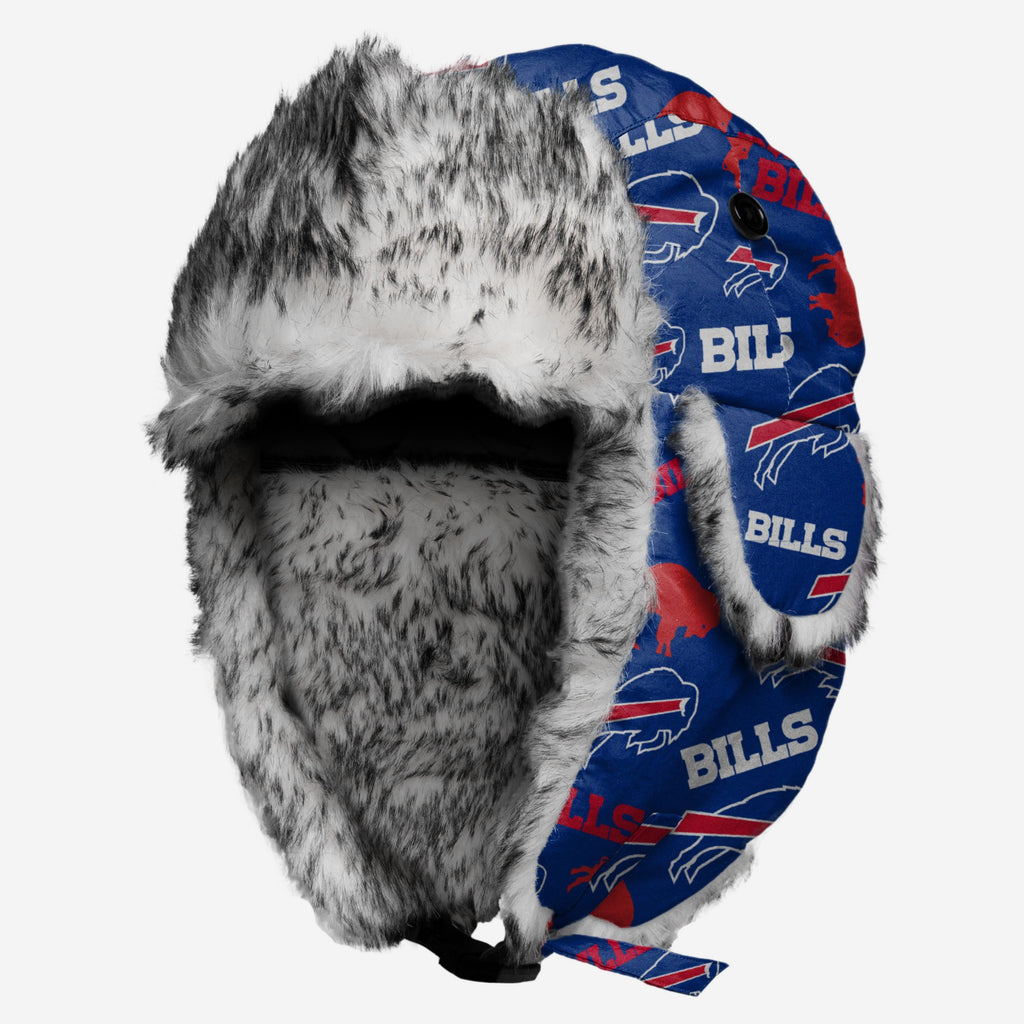 Buffalo Bills Big Logo Trapper Hat With Face Cover FOCO