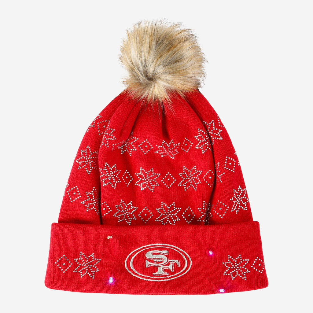 San Francisco 49ers Rhinestone Light Up Beanie FOCO