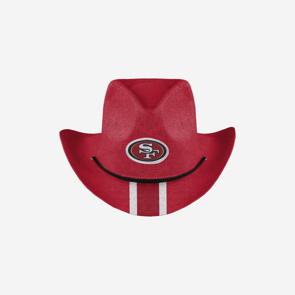 San Francisco 49ers Team Stripe Cowboy Hat FOCO