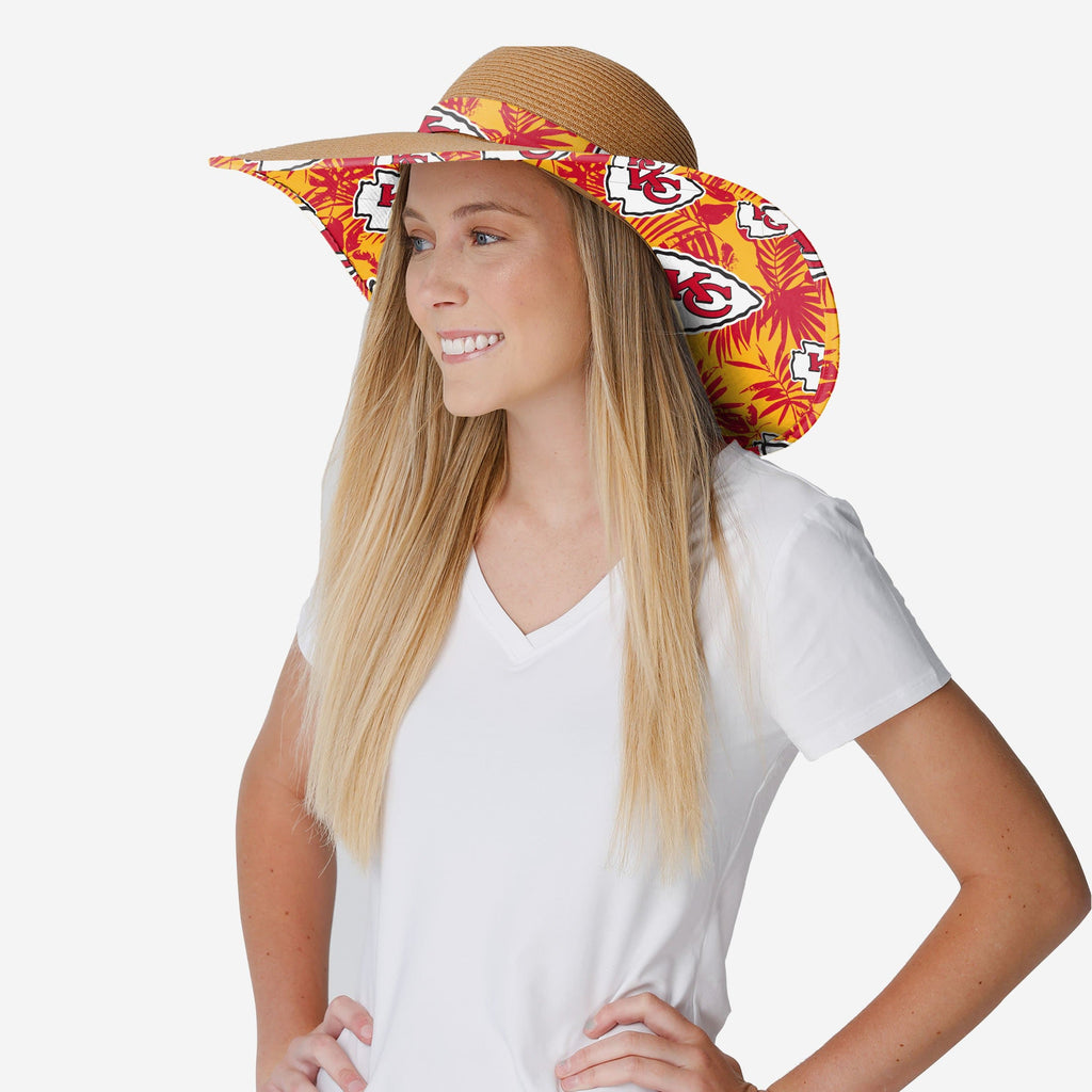 Kansas City Chiefs Team Color Straw Hat